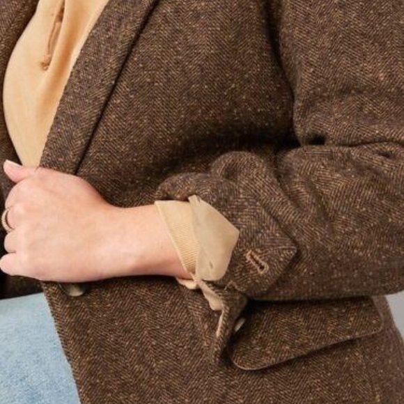 Old Navy  Soft-Brushed Herringbone Oversized Blazer NEW - Picture 9 of 9